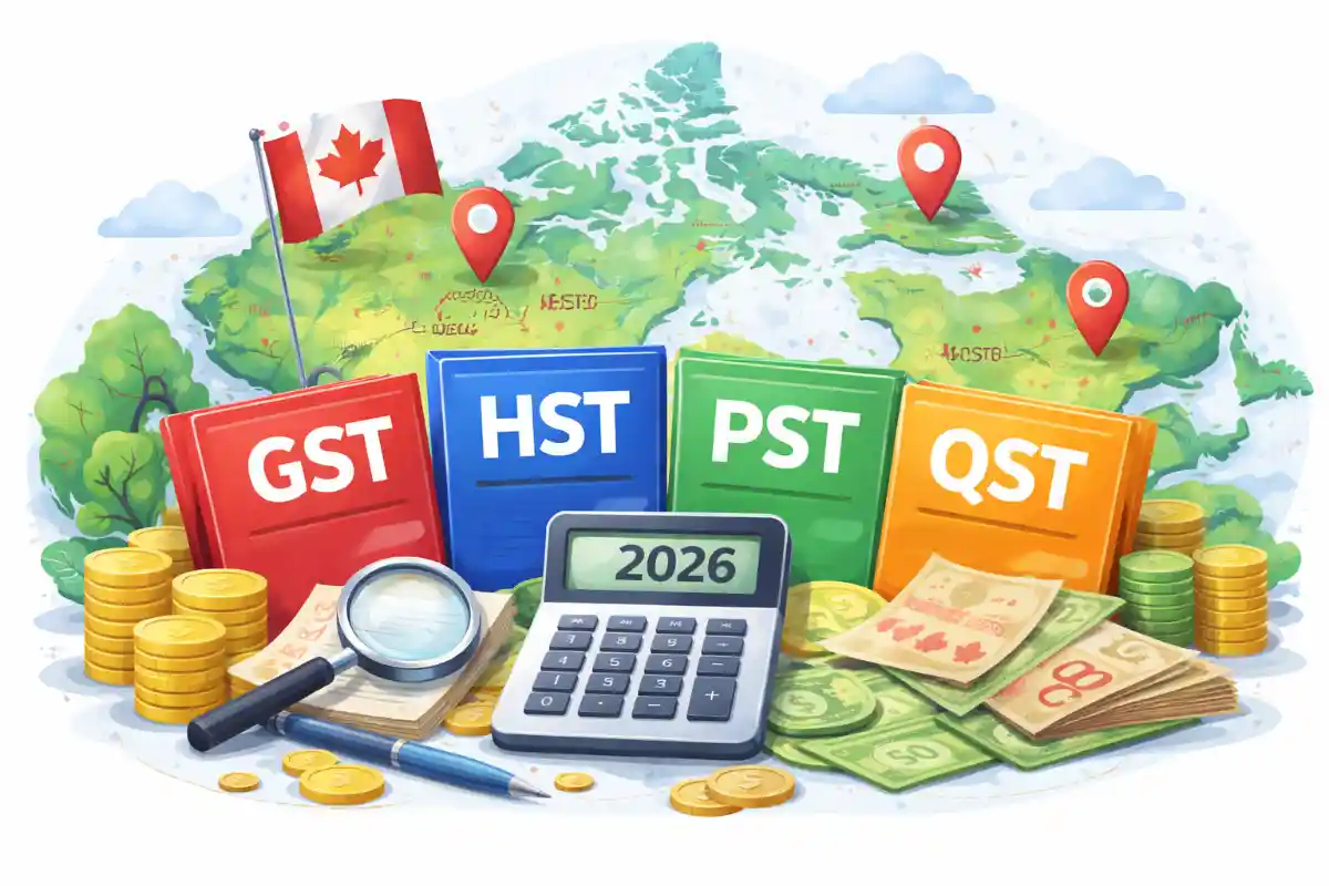 Canada GST vs HST: Complete Guide for 2026 — Differences, Rates & How to Calculate