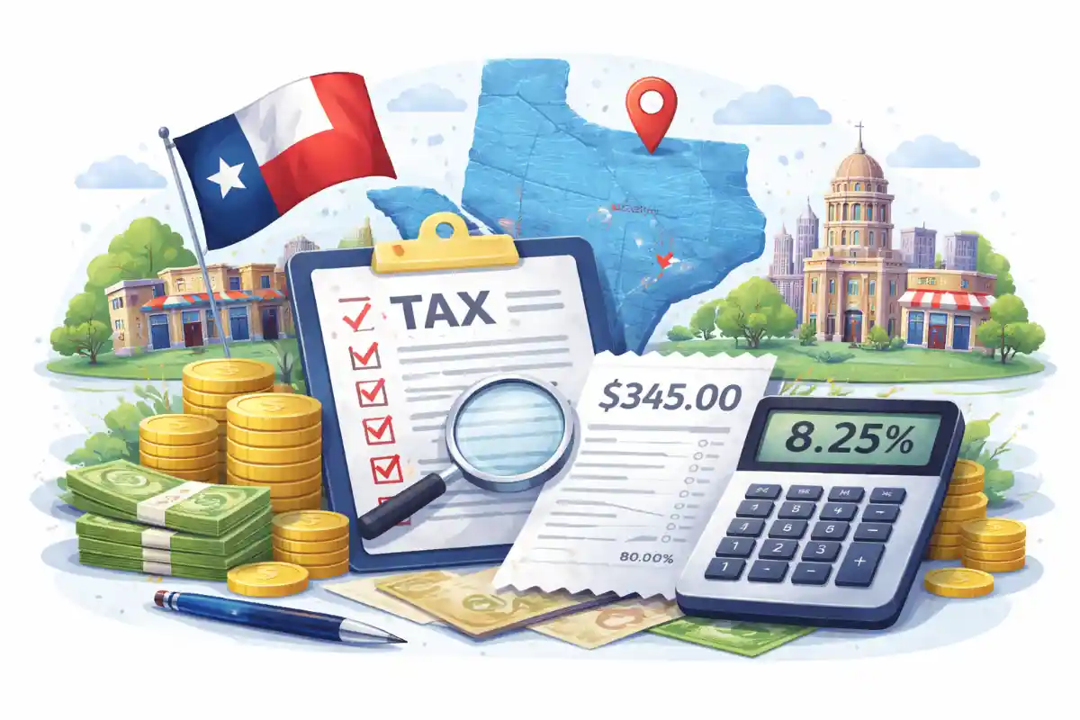 Umsatzsteuer in Texas berechnen (Vollständiger Leitfaden 2026)