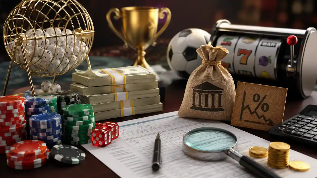 IRS Form W-2G Certain Gambling Winnings showing 24% federal withholding on lottery prize with 2026 tax rates and 90% gambling loss deduction cap changes from OBBBA