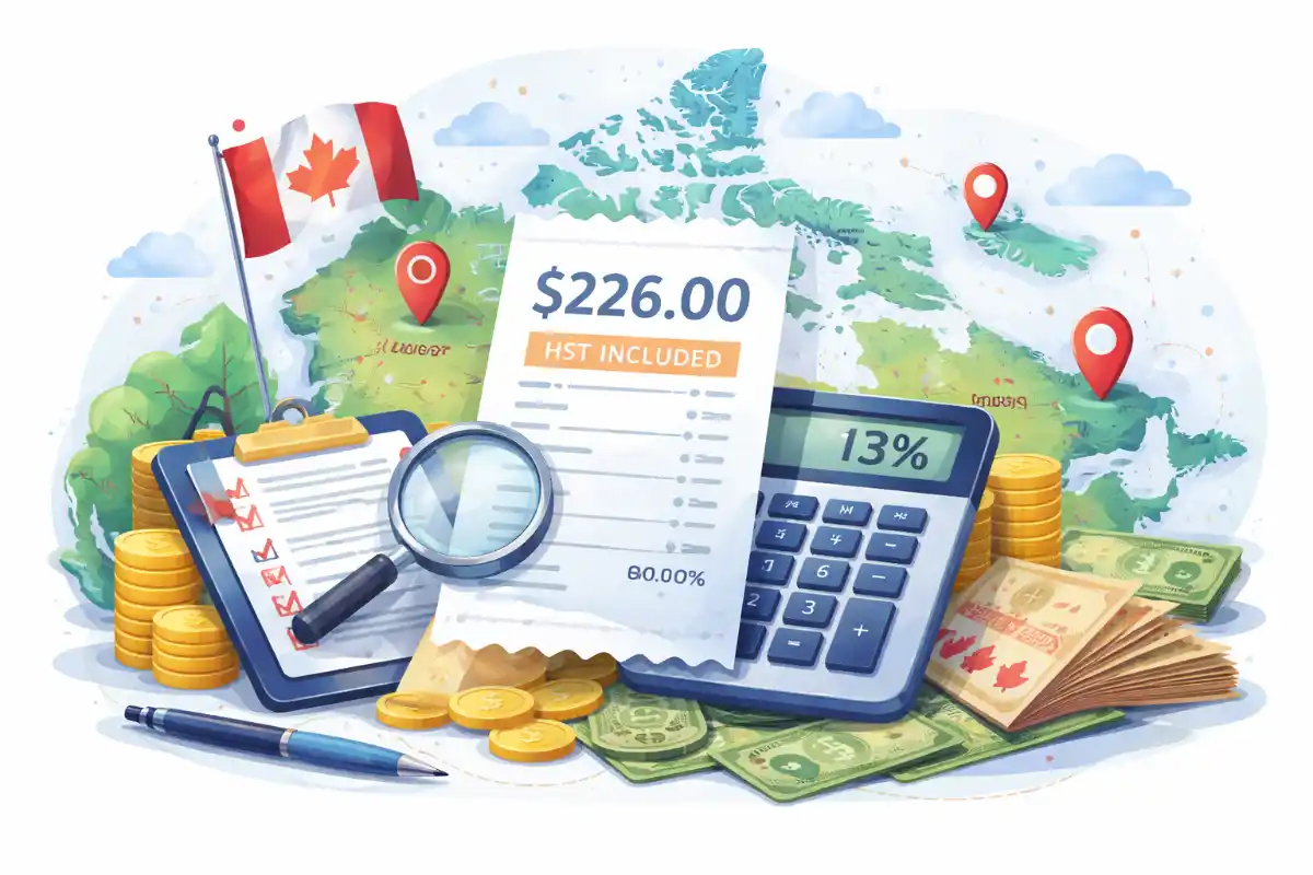 Calculadora Inversa de HST para Canadá — Eliminar HST de Cualquier Total (2026)