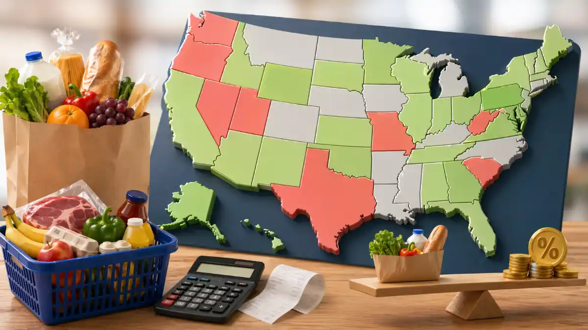 Sales Tax sui Generi Alimentari per Stato 2026 — Quali Stati Tassano Ancora il Cibo?