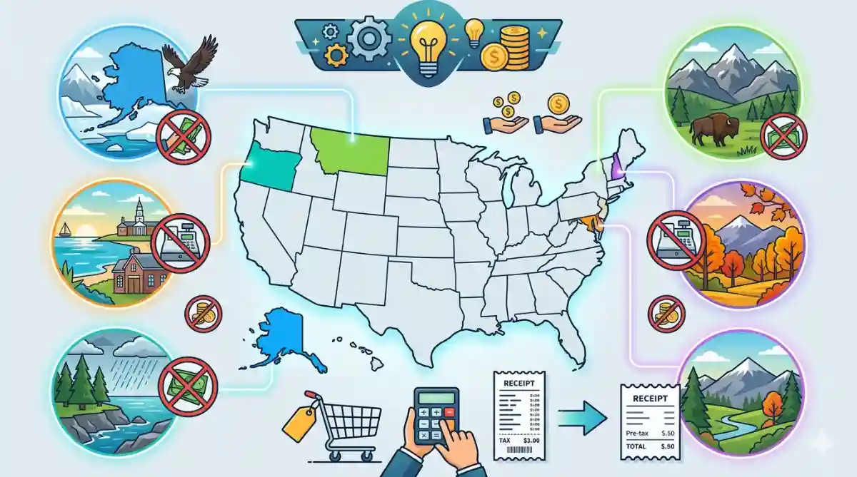 5 States With No Sales Tax in the United States (2026 Complete Guide)